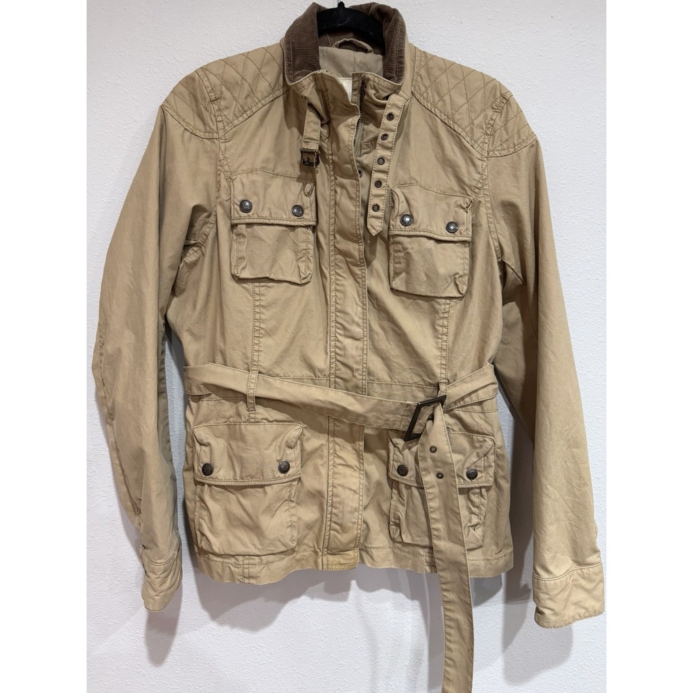 Ralph Lauren Denim & Supply Tan Military belted jacket women Size Large